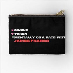 Mentally on a Date with James Franco Zipper Pouch