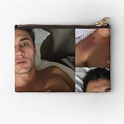 In Bed with James Franco Zipper Pouch