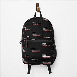 Mentally Dating James Franco - White Font Backpack