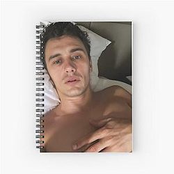 In Bed with James Franco Spiral Notebook