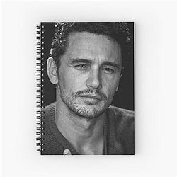James Franco Black and White Photo Notebook