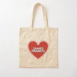 I Heart James Franco Cotton Tote Bag