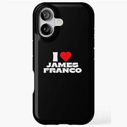 I Love James Franco White Fonts iPhone Case