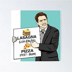 James Franco SNL pizza Poster