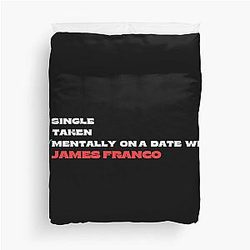 Mentally On a Date with James Franco Duvet Cover