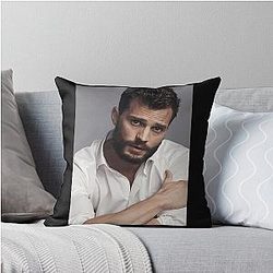 Jamie Dornan Album Throw Pillow