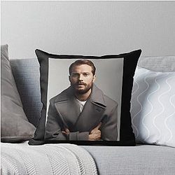 Jamie Dornan Art Throw Pillow