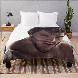 Wallpaper Jamie Dornan Art Throw Blanket