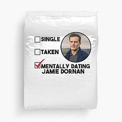 Mentally Dating Jamie Dornan Funny Gift Duvet Cover