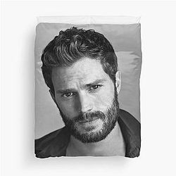 Jamie Dornan Illustration Fun Duvet Cover