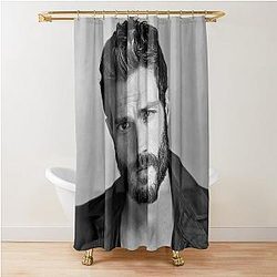 Jamie Dornan Illustration Fun Art Shower Curtain