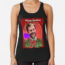 Jamie Dornan Christmas Racerback Tank Top