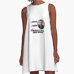 Mentally Dating Jamie Dornan, Funny Gift A-Line Dress