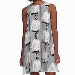 Jamie Dornan Art Aline Dress