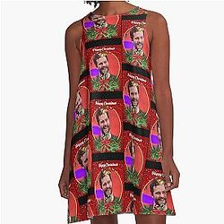 Jamie Dornan Happy Christmas A-Line Dress