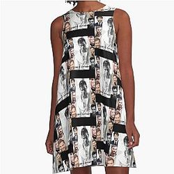 Jamie Dornan Collage A-Line Dress