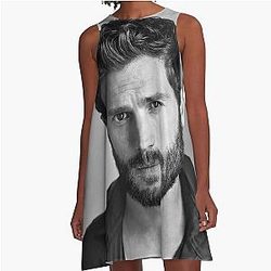 Jamie Dornan Illustration A-Line Dress