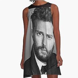 Jamie Dornan Poster A-Line Dress