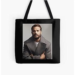 Jamie Dornan Art All Over Print Tote Bag