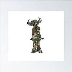 Jamiroquai Camouflage Silhouette Summer Vibe Poster
