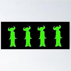 Jamiroquai Silhouettes Logo Green Summer Vibe Poster