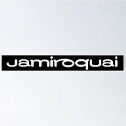 Jamiroquai Word Logo White Summer Vibe Poster