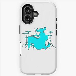 Jamiroquai Drums Silhouette Blue Summer Vibe iPhone Tough Case