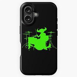Jamiroquai Drums Silhouette Green Summer Vibe iPhone Tough Case