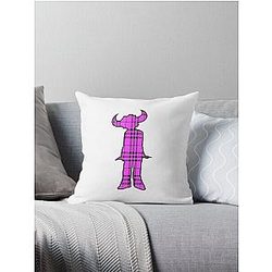 Jamiroquai Tartan Pattern Pink Summer Vibe Throw Pillow