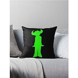 Jamiroquai Silhouette Logo Green Summer Vibe Throw Pillow