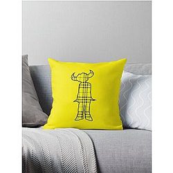 Jamiroquai Tartan Pattern Yellow Summer Vibe Throw Pillow