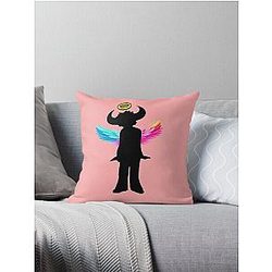 Jamiroquai Angel Wings Rainbow Summer Vibe Throw Pillow