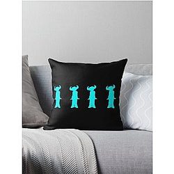 Jamiroquai Silhouettes Logo Blue Summer Vibe Throw Pillow