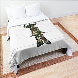 Jamiroquai Camouflage Silhouette Summer Vibe Comforter