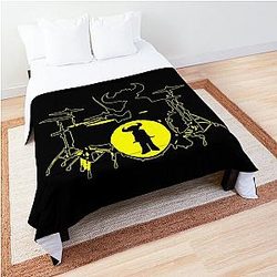 Jamiroquai Drums Yellow Black Summer Vibe Comforter