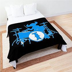 Jamiroquai Drums Blue White Summer Vibe Comforter
