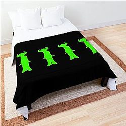 Jamiroquai Silhouettes Logo Green Summer Vibe Comforter