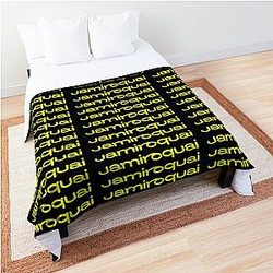 Jamiroquai Word Logo Yellow Summer Vibe Comforter