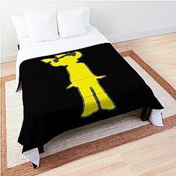 Jamiroquai Leaf Hat Yellow Summer Vibe Comforter