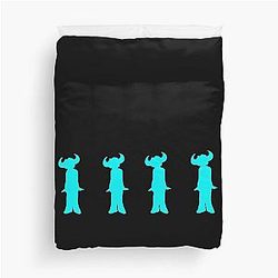 Jamiroquai Silhouettes Logo Blue Summer Vibe Duvet Cover