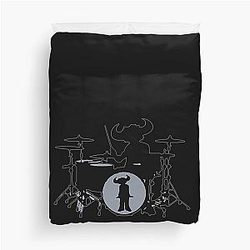 Jamiroquai Drums Grey Black Summer Vibe Duvet Cover