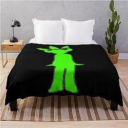 Jamiroquai Leaf Hat Green Summer Vibe Throw Blanket