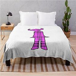 Jamiroquai Tartan Pattern Pink Summer Vibe Throw Blanket