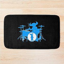 Jamiroquai Drums Blue White Summer Vibe Bath Mat
