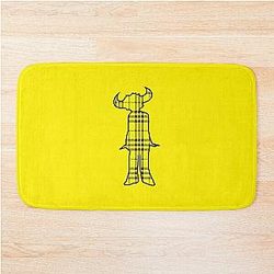 Jamiroquai Tartan Pattern Yellow Summer Vibe Bath Mat