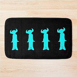 Jamiroquai Silhouettes Logo Blue Summer Vibe Bath Mat