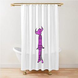 Jamiroquai Tartan Pattern Pink Summer Vibe Shower Curtain