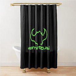 Jamiroquai Horns Logo Green Summer Vibe Shower Curtain