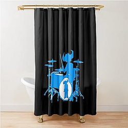 Jamiroquai Drums Blue White Summer Vibe Shower Curtain