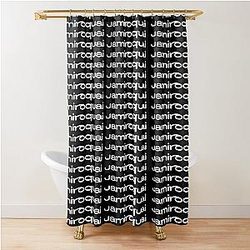 Jamiroquai Word Logo White Summer Vibe Shower Curtain